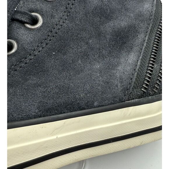 Chuck Taylor Converse All Star‎ Women's Suede Black Tri Zip Size 7 - Picture 10 of 10